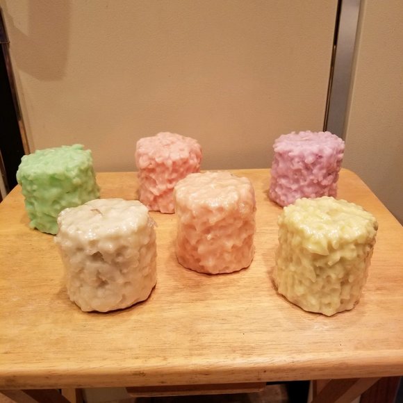 unbranded Other - Easter Grubby Pillar Candles - set of 6